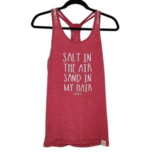 Lulu's Restaurant racer back tank red large